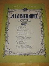 &quot;A LA BIEN AIMEE&quot; LOVE WALTZ FROM &quot;PAPILLANS D&#39;AMOUR&quot; OP 59-NO 2-SCHUTT-... - $8.59