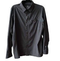 Kuhl Men’s Shirt Size S Dark Grey Button Up Long Sleeve Tufflex Hiking F... - $29.69