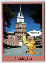 Garfield Cat Postcard Philadelphia Pennsylvania Independence Jim Davis 1978 - £8.22 GBP