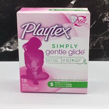 PLAYTEX Gentle Glide 360 Super Absorbency Tampons 18 Count (1 Box) - $19.79