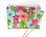 Fashion Zippered Wristlet Cosmetic Travel Case Bag Pouch - New - Flowers - £5.57 GBP