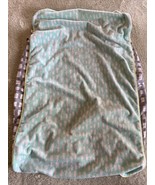 Oh Joy! Unisex Gray White Teal Fleece Fitted Diaper Changing Pad Cover - $16.74 CAD