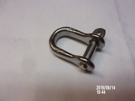AISI 316 Stainless Steel Stamped Dee (D) Simi Round Shackle 5mm pair(2)) - $204.31 MXN