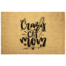 Crazy Cat Mom Outdoor Coir Doormat, 4 Sizes - £21.91 GBP+