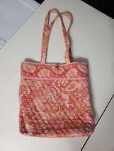 Vera Bradley Retired &quot;Sherbet&quot; Pattern Tote Bag Orange Paisley Good Cond... - $11.88