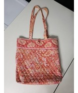 Vera Bradley Retired &quot;Sherbet&quot; Pattern Tote Bag Orange Paisley Good Cond... - $16.24 CAD