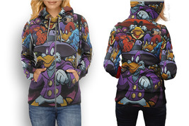 Darkwing Duck Disney Hoodie Sporty Casual Graphic Zip up Hoodie for Women - $33.87+