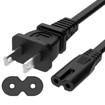 5 Core Extra Long 6ft 2 Prong Non-Polarized AC Wall Power Cable Cord PP ... - £4.69 GBP