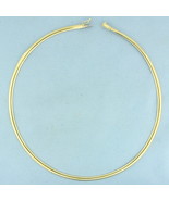 17 Inch Italian Omega Link Necklace in 10k Yellow Gold - $1,931.07 CAD