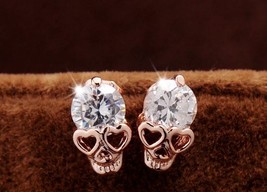 Rosegold Skull Earrings - $14.00