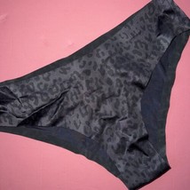 NWT Victoria&#39;s Secret XS PANTY Black GRAY animal Print - $19.79