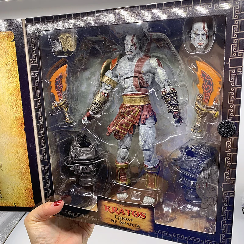  god of war ghost of sparta kratos in ares armor blades action figure collectible model thumb200