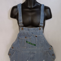 Key Bib Overalls 44x30 Blue White Hickory Striped Denim Engineer Railroader - ₹3,390.41 INR