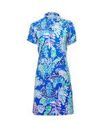 NWT Ladies IBKUL NESSA Royal Blue Short Sleeve Polo Golf Dress - M L &amp; XL  - $1,201.50 MXN
