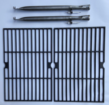 PARTS - Cooking Grates &amp; Main Burners for Dyna-Glo Grill DGF350CSP-D - £42.88 GBP