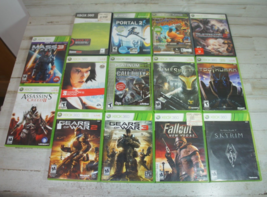 Lot of 14 Xbox 360 Games Gears of War Too Human Fallout New Vegas Mass Effect 3 - £22.25 GBP