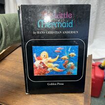 Vintage The Little Mermaid Golden Press Book Lenticular Cover 3D 1966 An... - $69.99