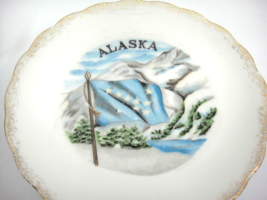 Vintage Alaska State Flag Cup and Saucer Gilded 1950s Big Dipper IAAC Japan HTF - £11.89 GBP