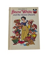 Walt Disney&#39;s SNOW WHITE AND THE SEVEN DWARFS Hardback Vintage 1973 Rand... - $15.51