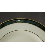 LENOX China KELLY Green Pattern Gold Trim 4PC Salad Plates Dishwasher Safe - £19.39 GBP