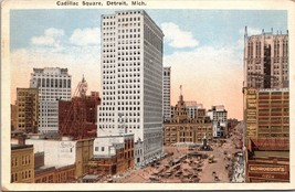 Cadillac Square Detroit MI Postcard PC83 - £3.97 GBP