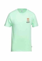 Moschino Underwear Men’s Light Green Basic Top Crew Neck T-Shirt Cotton Size XL - £54.94 GBP