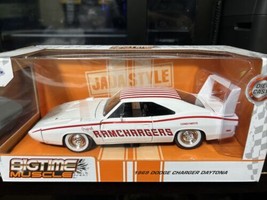 Jada Toys 2023 Bigtime Muscle 1969 Dodge Charger Daytona RAMCHARGERS 1:2... - $65.99