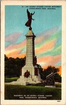 Canada Quebec Montreal Monument Sir George Etienne 1930-1945 Vintage Pos... - £5.87 GBP