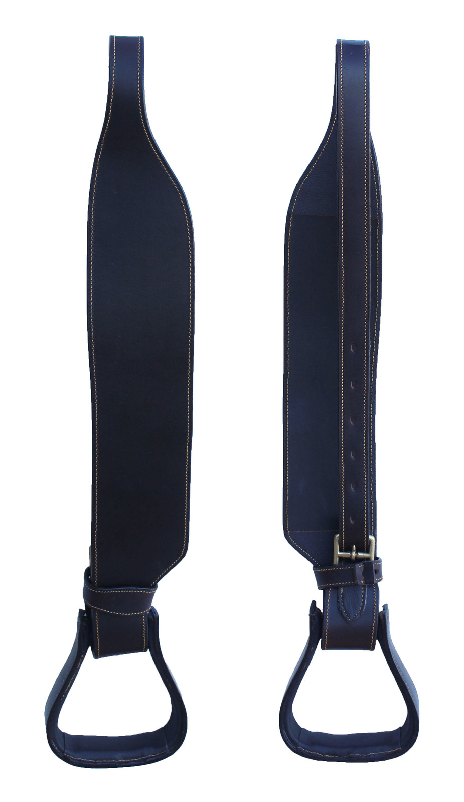 4&quot; Quick-Change Australian Saddle Fenders Stirrup Black Leathers 109SL40... - $69.29
