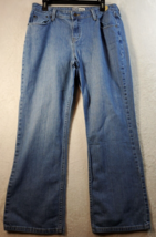 Signature by Levi Strauss &amp; Co. Bootcut Jeans Womens Size 14 Blue Denim Mid Rise - £16.13 GBP