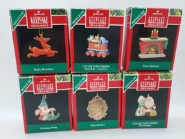 Lot of (6) Hallmark Keepsake Ornament Miniatures 1990 Red boxes - £19.72 GBP