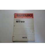 1973 Suzuki Moto MT50 Parts Manual Catalog Stained Glass Minor Fading 73... - $88.95