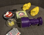 1997 Ghostbuster&#39;s Toy Lot Of 5  Hockey Puck Clip on Change Bank, Car, S... - $49.50