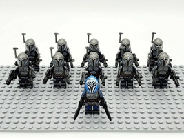 11pcs/set Star Wars Bo-Katan and Death Watch Mandalorian Custom Minifigures Toys - £18.75 GBP