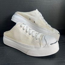 Vintage Converse Women’s Jack Purcell Platform Mule Sneaker Sz 7 White Rare - £73.96 GBP