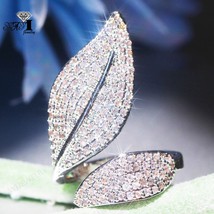 YaYI Jewelry Christmas Present Princess Cut 5.8 CT White Zircon Silver Color Eng - £8.42 GBP