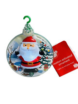 Christmas House Light/Music Santa Ornament Tree 6 Inches Tall - £6.54 GBP