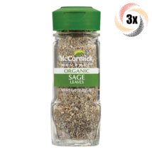 3x Shakers McCormick Gourmet Organic Sage Leaves Seasoning | GMO Free | .43oz - £23.63 GBP