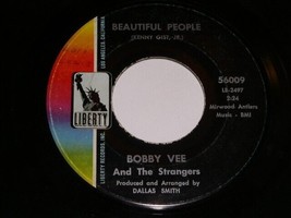 Bobby Vee Strangers Beautiful People 45 RPM Vintage Liberty Label - £9.58 GBP