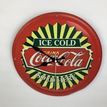 12&quot;  &quot;Original Taste&quot; Cities of North America Coke Coca-Cola Wall Clock Tin RARE - £27.59 GBP