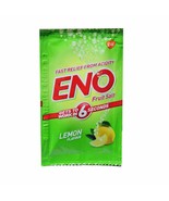10x Eno Fruit Salt Lemon 5g 5 gram sachet antacid fast relief from acidi... - $9.69 CAD