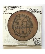 McConnell&#39;s Fine Ice Creams Santa Barbara CA Ice Cream Cone Token Califo... - $20.00