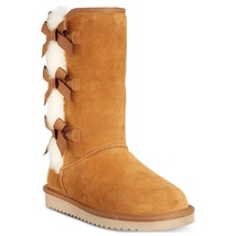 Koolabura by UGG Women Mid Calf Booties Victoria Tall US 5W Chestnut Brown Suede - £59.16 GBP