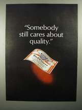 1973 Budweiser Beer Ad - Cares About Quality - £14.77 GBP