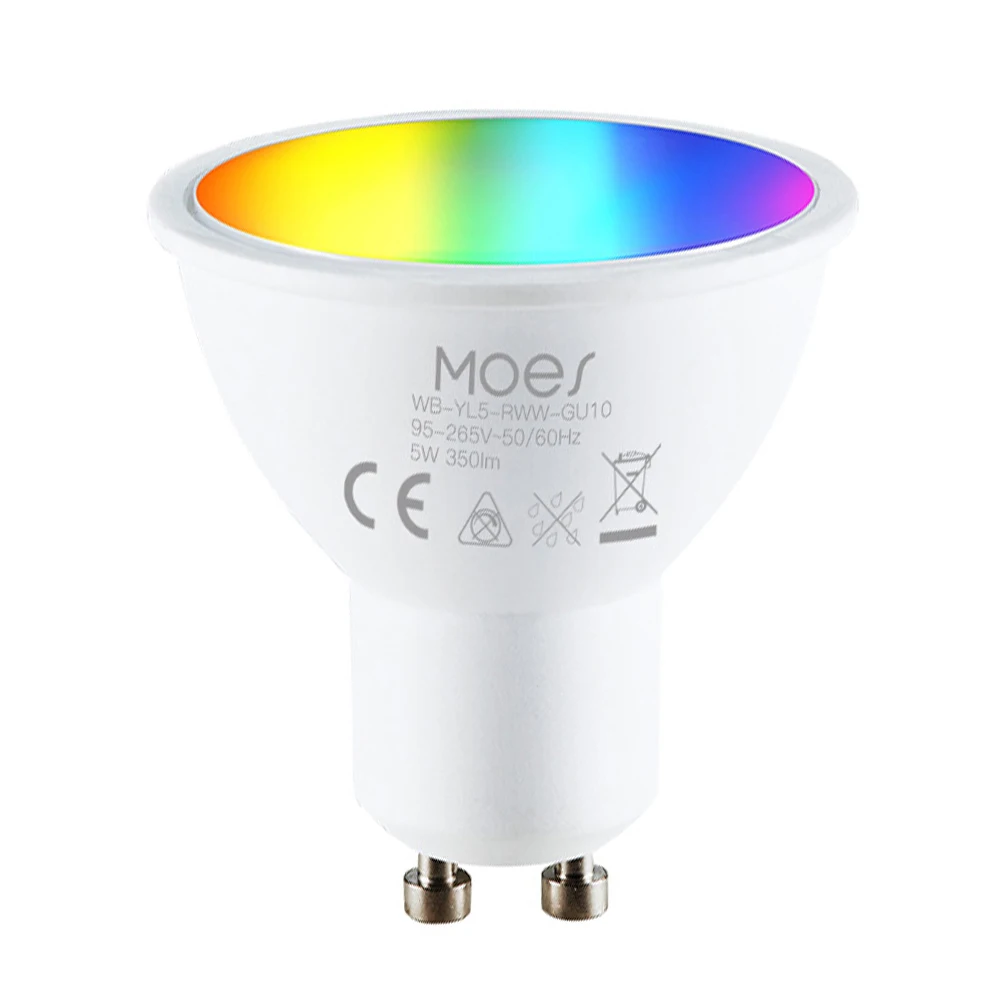 Moes House GU10 Tuya Wifi Smart GU10 Led Bulbs Rgb C+W White Dimmable Lamps Smart - £143.83 GBP