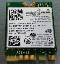 LOT OF 10 - Intel Wireless-AC 7260 WiFi Bluetooth 4.0 Network Card 7260NGW - £23.88 GBP