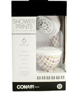 Conair Shower Head Fixed Mount and Handheld Set Polka Dot Design - €31,80 EUR