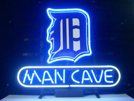 Detroit Tigers Man Cave Beer Lager Man Cave Neon Light Sign 24&quot;x20&quot; - £201.51 GBP