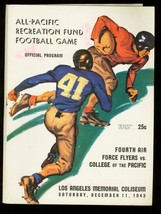 Fourth Air Force Flyers vs College Of The Pacific Program 12/11/1943 Football - £120.55 GBP