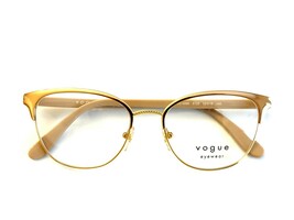 VOGUE Eyeglasses VO 4088 5128 Beige Rose Gold 52-18-140 - $54.45